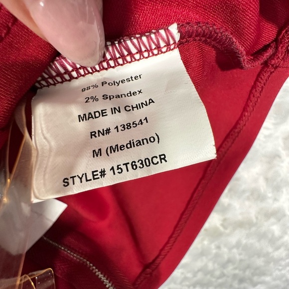 Charlotte Russe Womens Juniors‎ Red Strappy Halter Crop Top - Picture 8 of 9